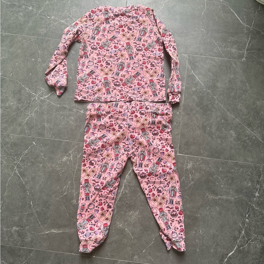 Vineyard Vines Pink Christmas Nutcracker Pajama Set